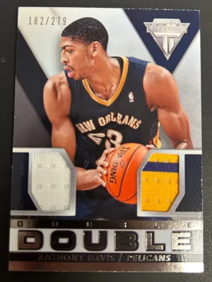 2013-14 Panini Titanium Double Double Jerseys #44 Anthony Davis/279