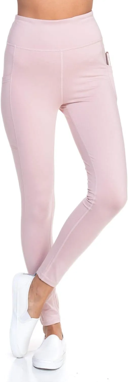 AEKO Yoga Power Flex Fit Running Pants Workout Leggings 4 Way Stretch for Women