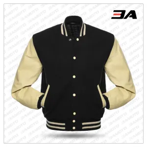 American Varsity Jackets Wool Body Original Leather Sleeves