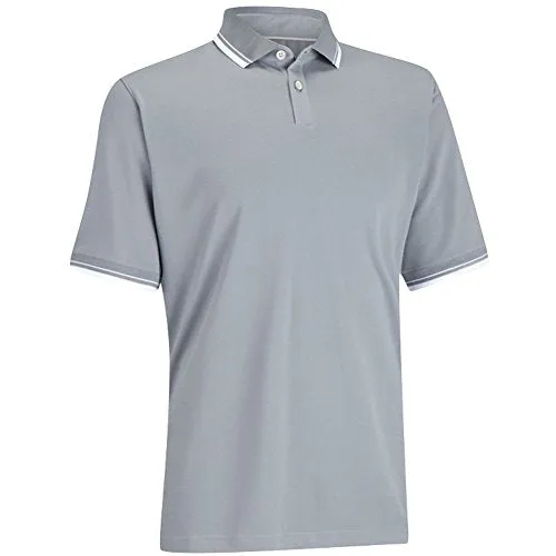 Ashworth Men's Classic Golf Short Sleeve Button Up Polo Shirt, 4 Colors