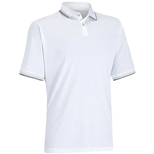 Ashworth Men's Classic Golf Short Sleeve Button Up Polo Shirt, 4 Colors
