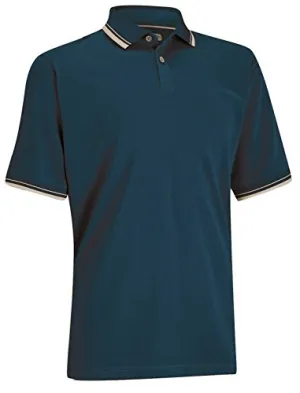Ashworth Men's Classic Golf Short Sleeve Button Up Polo Shirt, 4 Colors