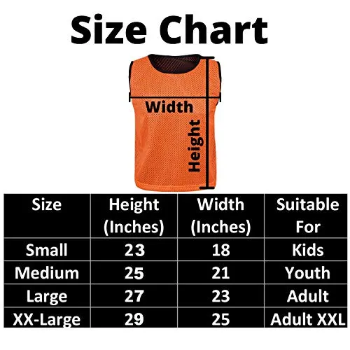 Athllete Reversible Basketball Jersey (Set of 6   Free Carry Bag) Basketball Jerseys, Youth Basketball Jersey (Flame Orange/Black 6 Jerseys, Small)