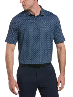 Big & Tall Art Deco Foulard Print Polo