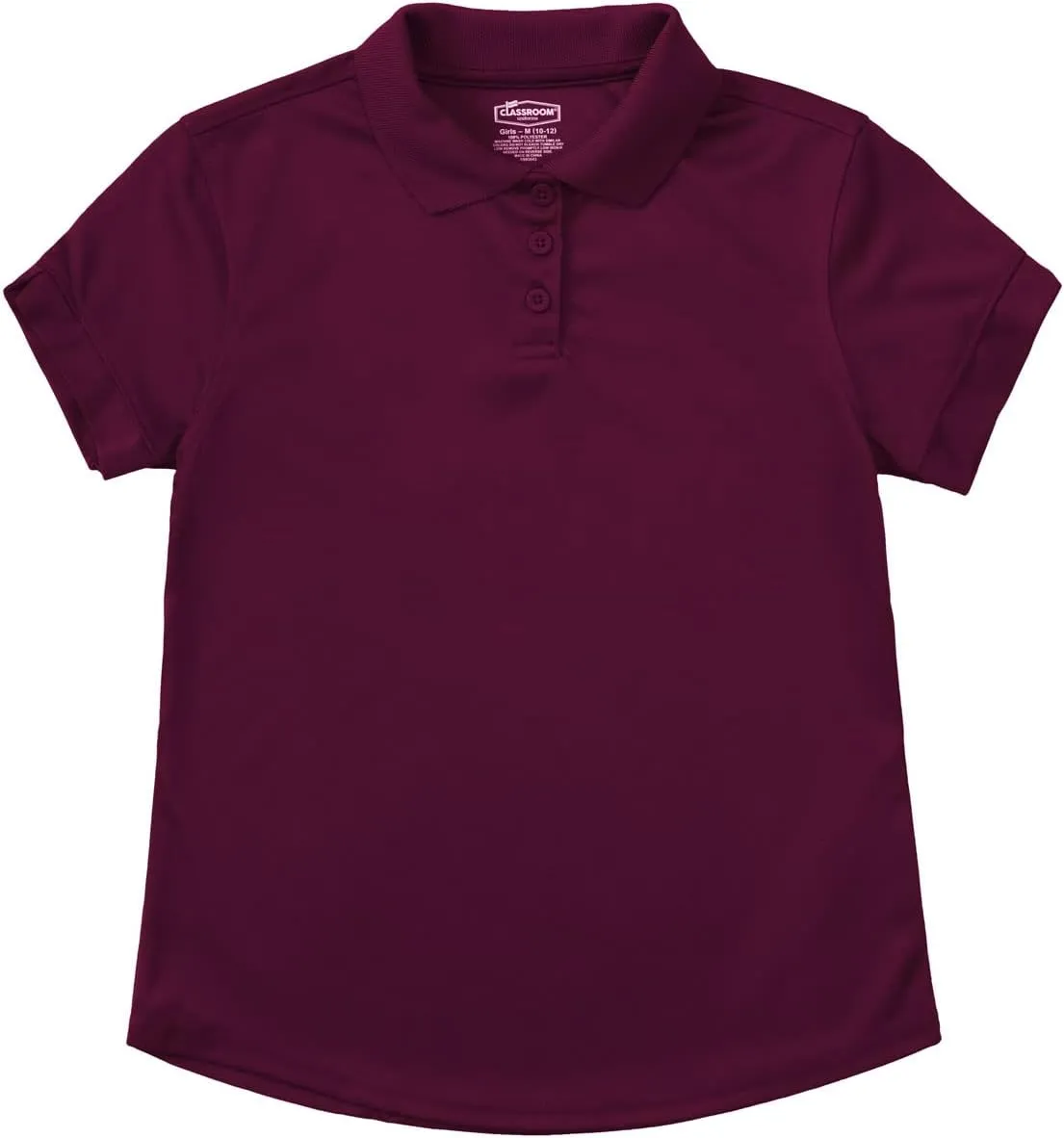 Classroom School Uniforms Girls Fit Moisture Wicking Polo