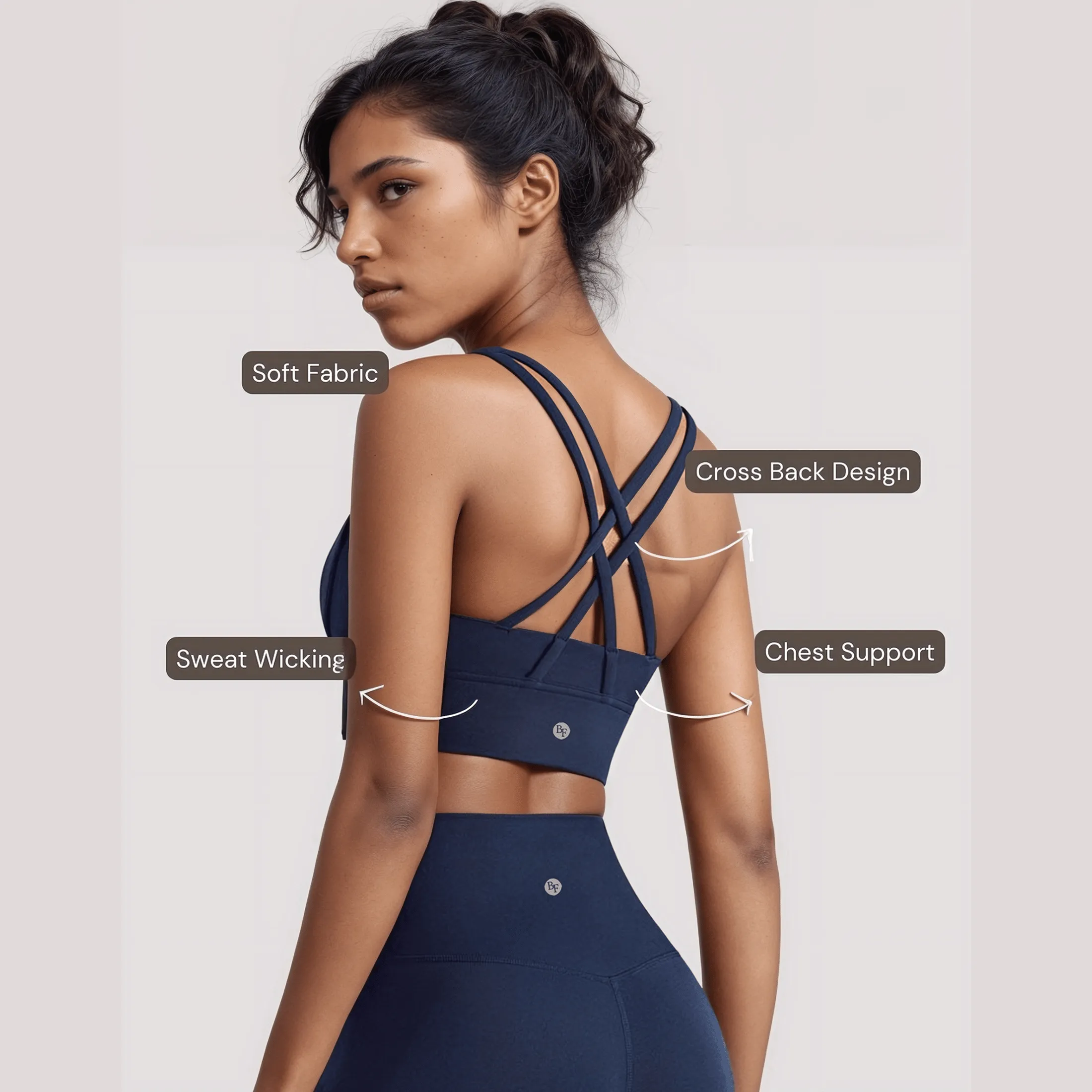 Cross Back Set - Dark Blue