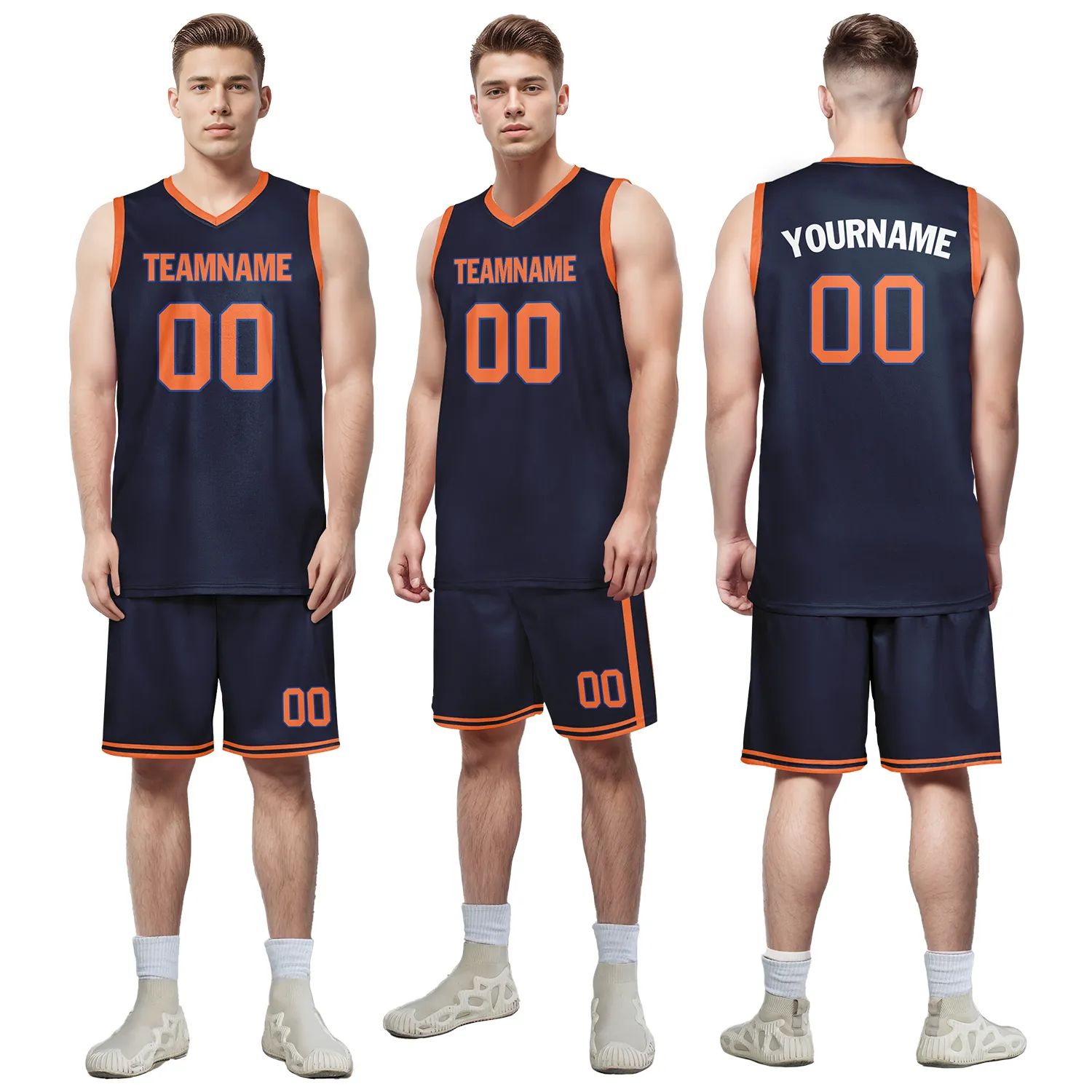 Custom Blue Orange Classic Style Sports Uniform Basketball Jersey BBJ01-bd0a70ae