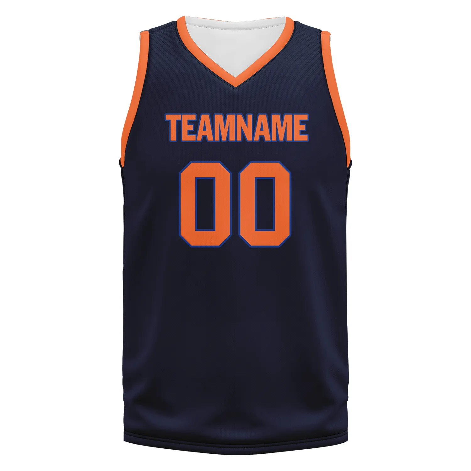Custom Blue Orange Classic Style Sports Uniform Basketball Jersey BBJ01-bd0a70ae