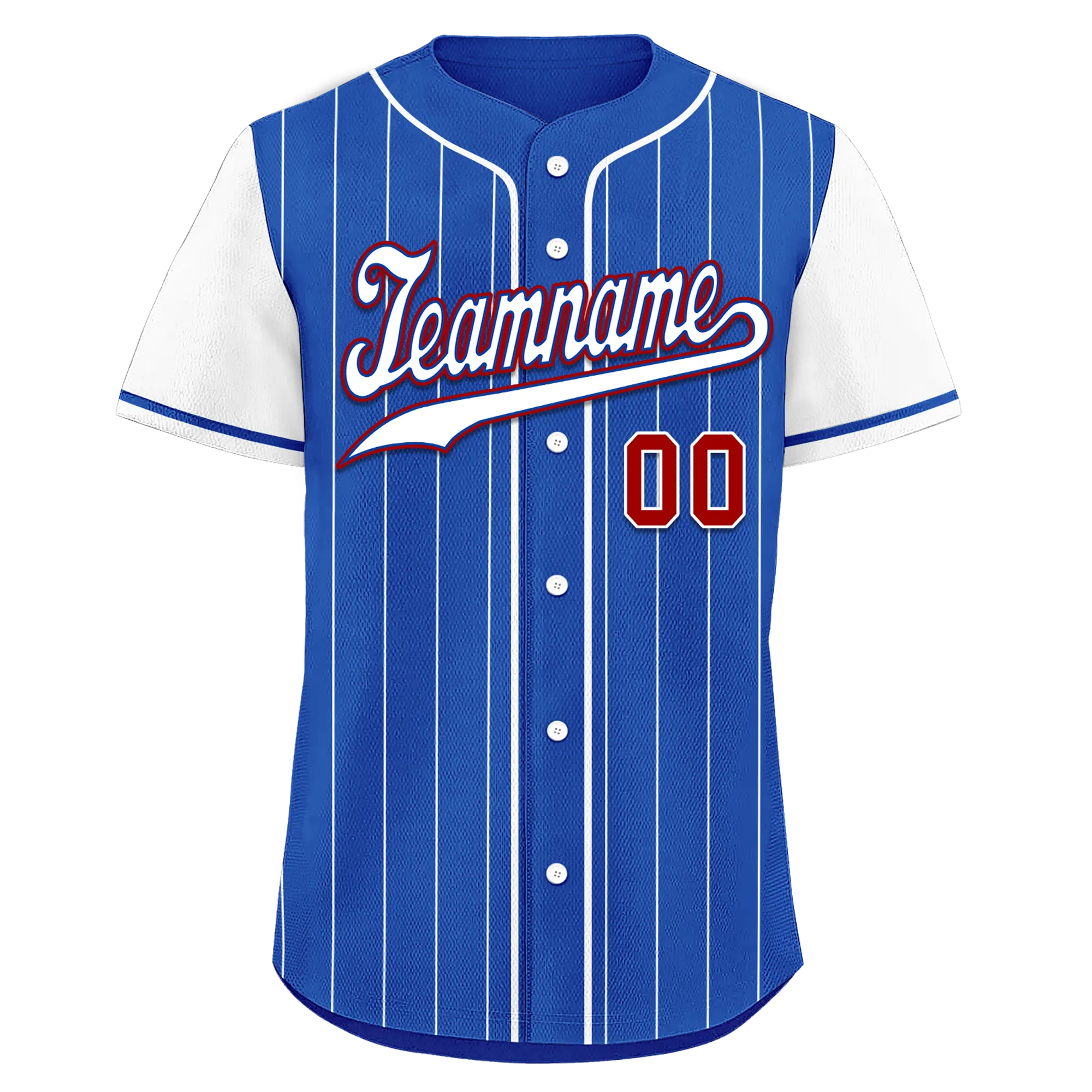 Custom Blue Stripe Fashion Personalized Authentic Baseball Jersey BSBJ01-D017223