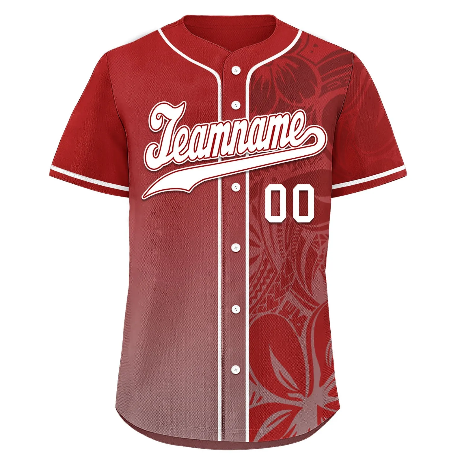 Custom Red Classic Style Personalized Authentic Baseball Jersey BSBJ01-D020160-3