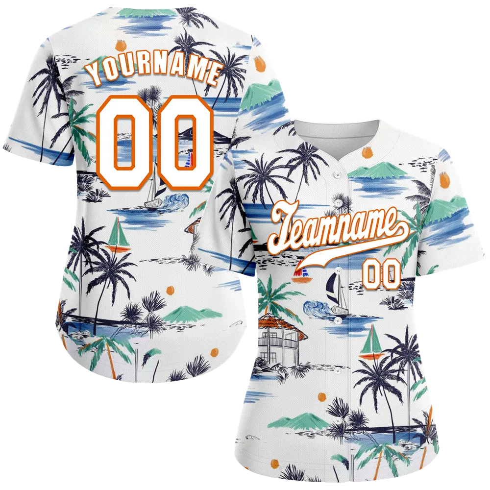 Custom White Hawaii White Authentic Baseball Jersey BSBJ0a-bc0fbff