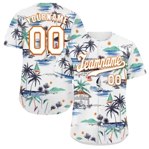 Custom White Hawaii White Authentic Baseball Jersey BSBJ0a-bc0fbff