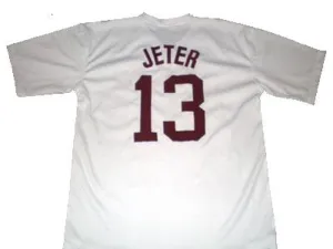 Derek Jeter Kalamazoo High School Throwback Jersey