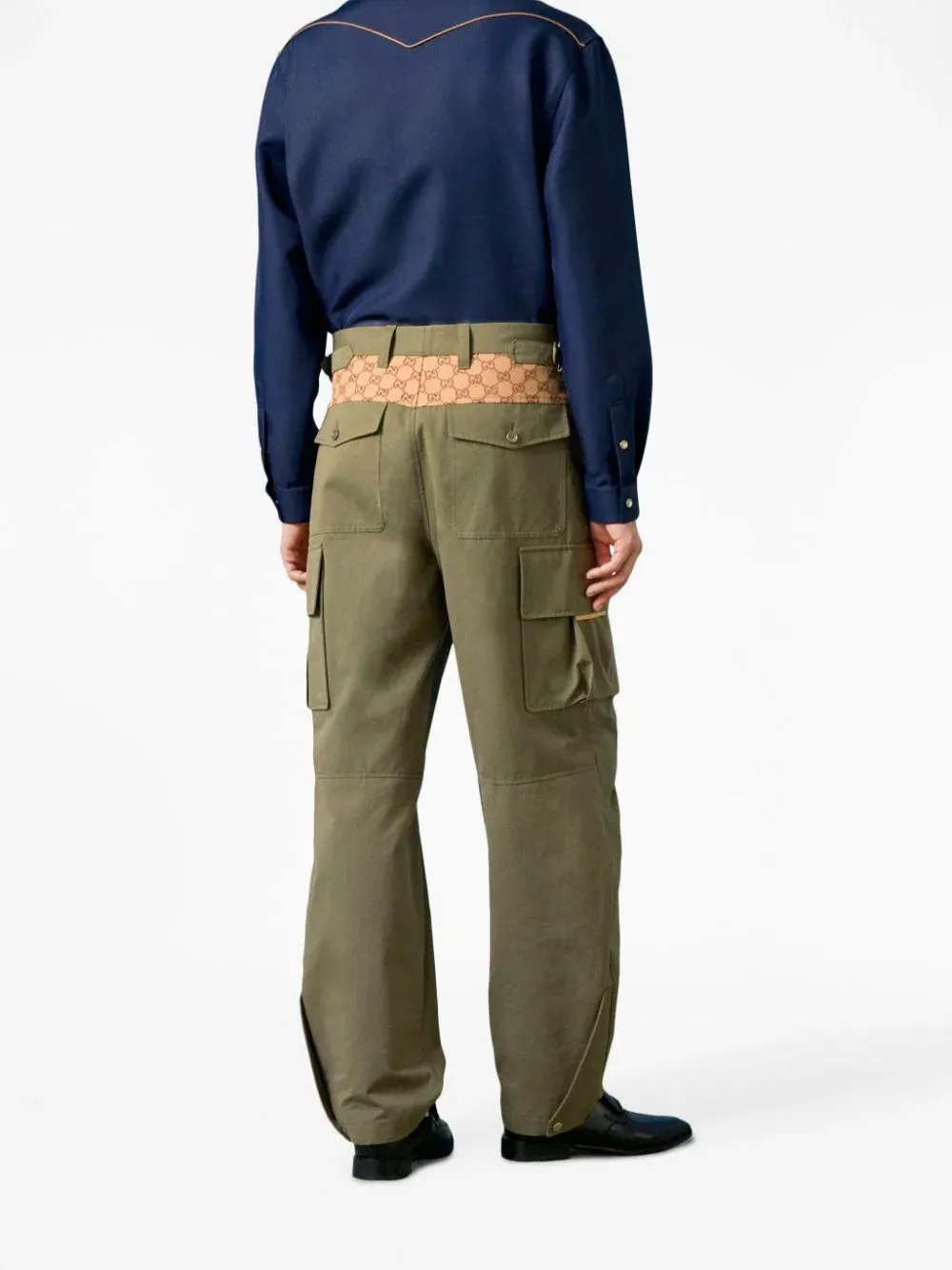 GG canvas-panel cargo pants