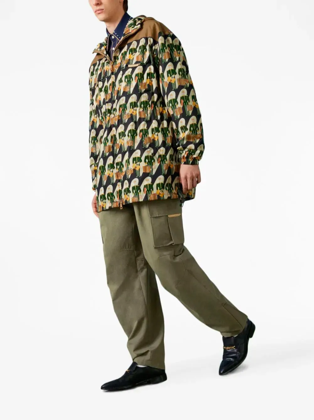 GG canvas-panel cargo pants
