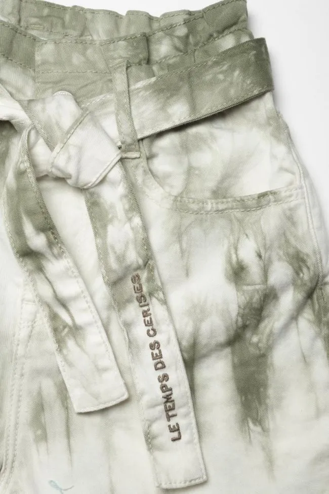 High Waist Tie Dye Short