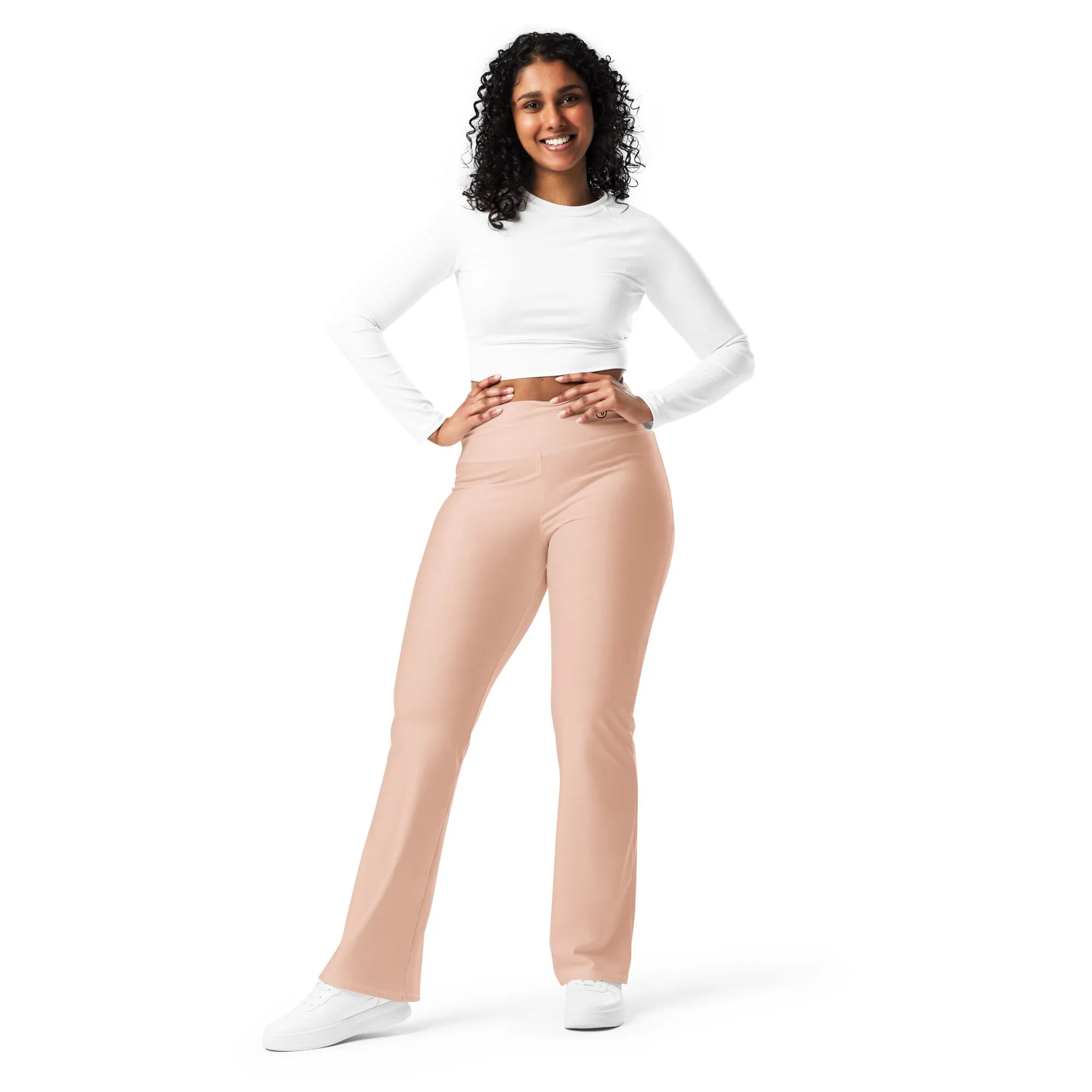 Humble Sportswear™ Women's Blush Pink Flare leggings