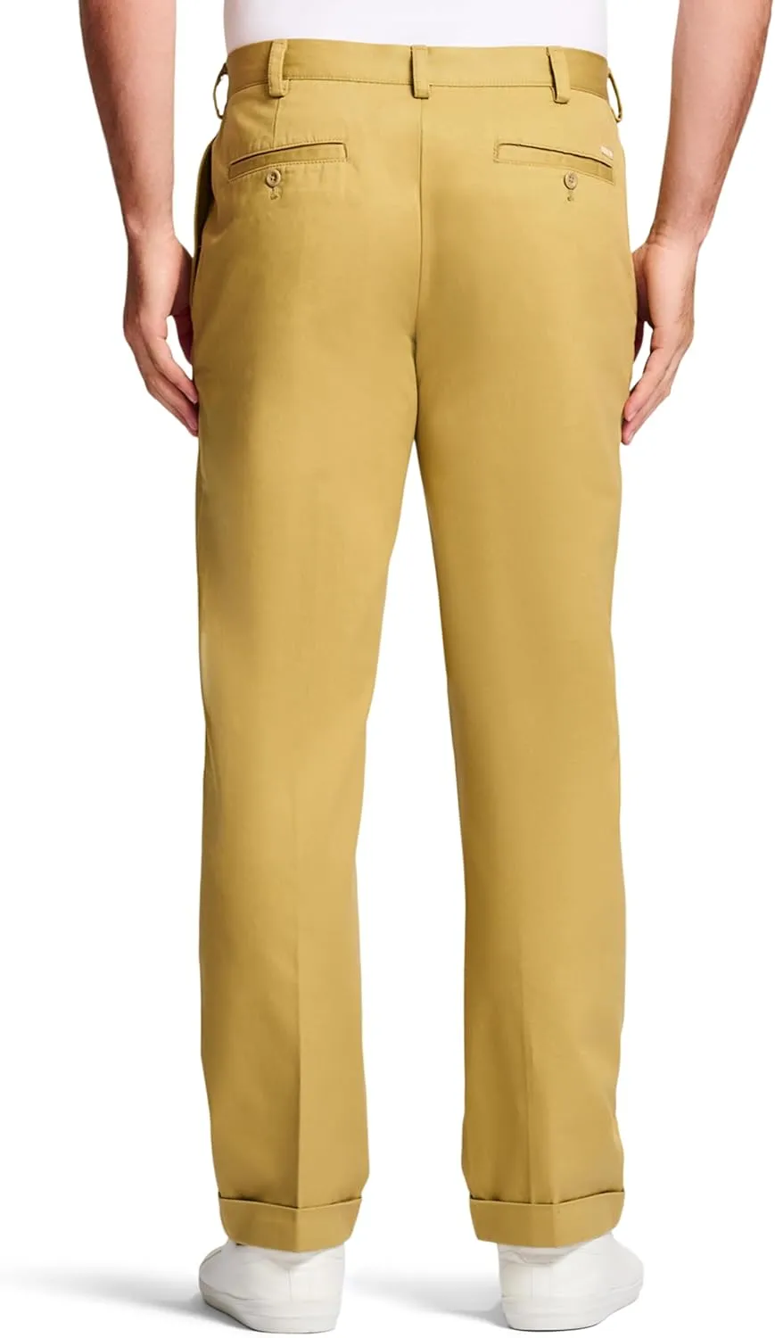 IZOD Men's American Chino Double Pleated Classic Fit Pant