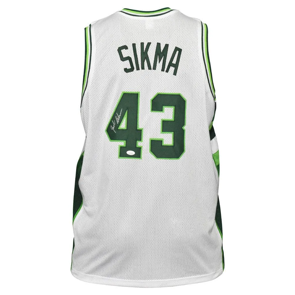 Jack Sikma Signed Milwaukee White Basketball Jersey (JSA)