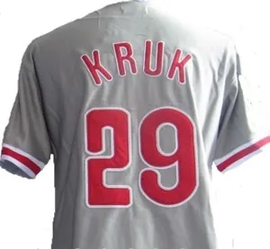 John Kruk Philadelphia Phillies Road Throwback Jersey
