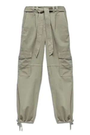 Khaki Cotton Cargo Trousers