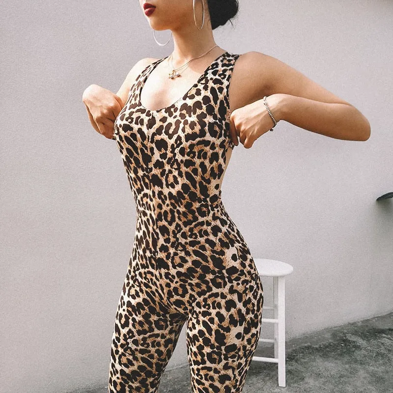 Leopard Women Sets Women's Tracksuit