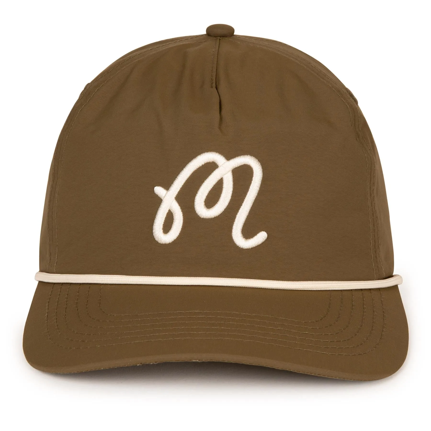 M Script Nylon Rope Hat Olive - 2025
