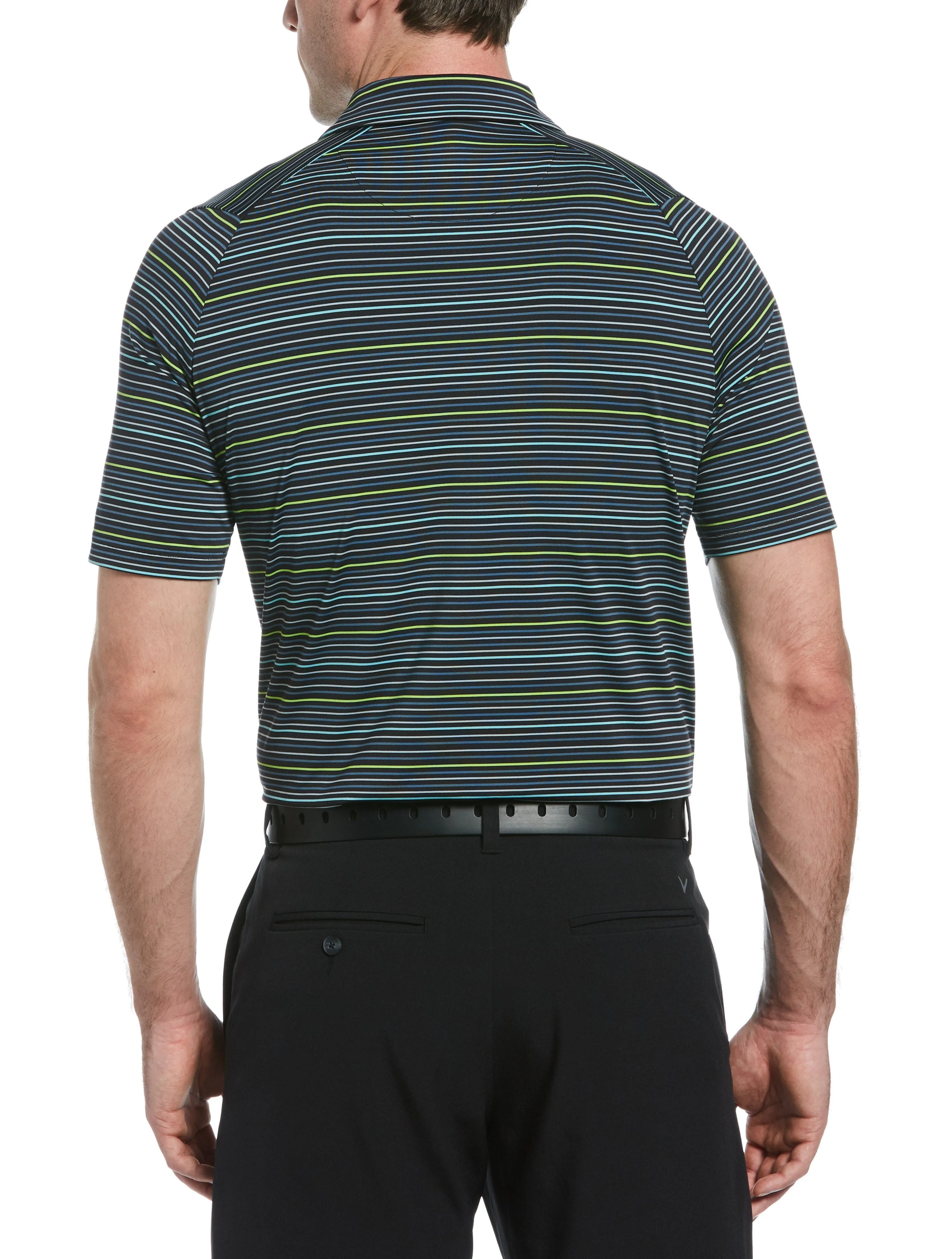 Mens Fine Line Roadmap Polo