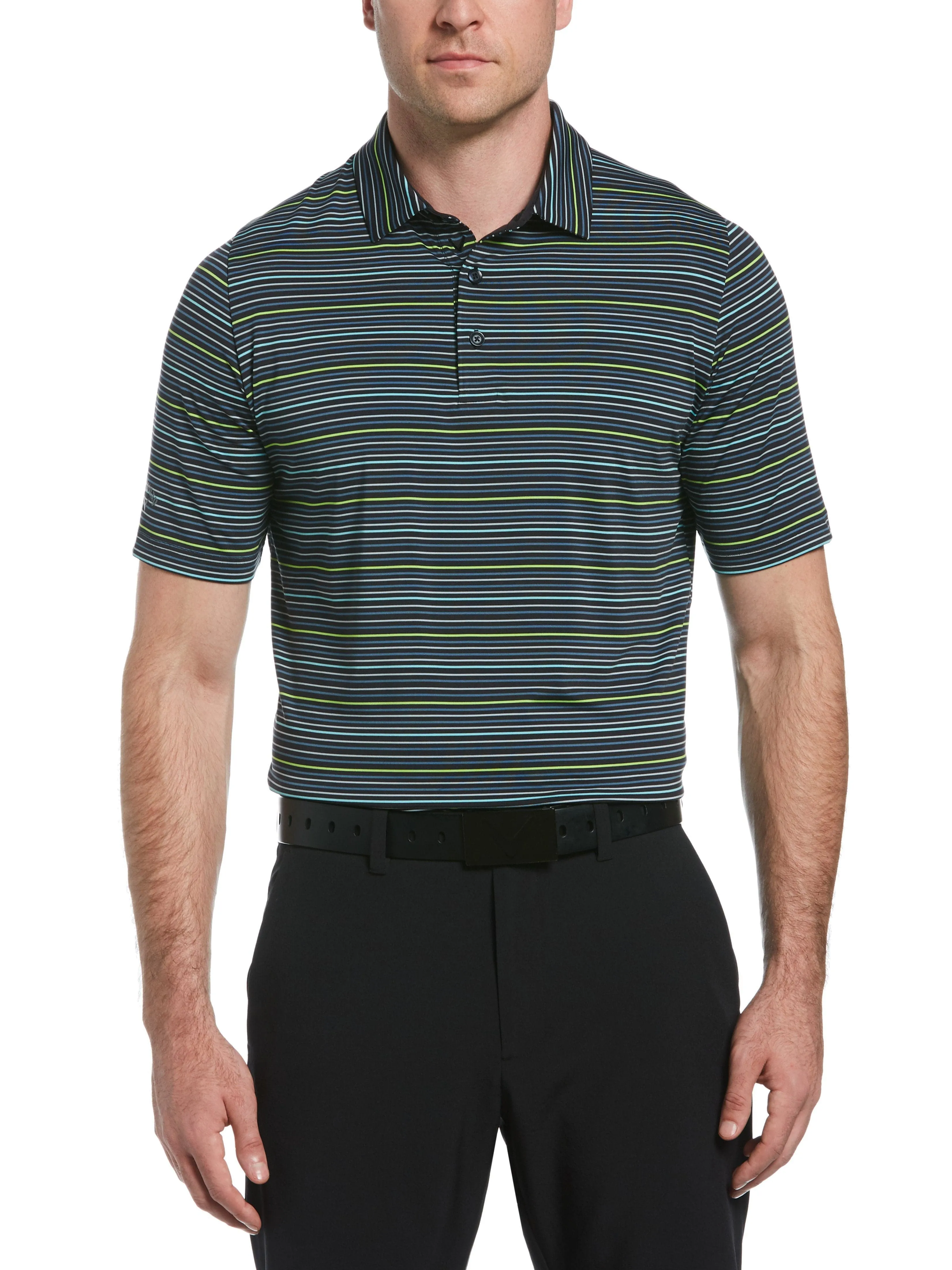 Mens Fine Line Roadmap Polo
