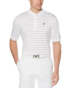 Mens Ventilated Stripe Polo
