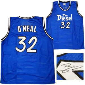 Orlando Magic Shaquille Shaq O'Neal Autographed Blue Jersey The Diesel Beckett BAS Stock #202310