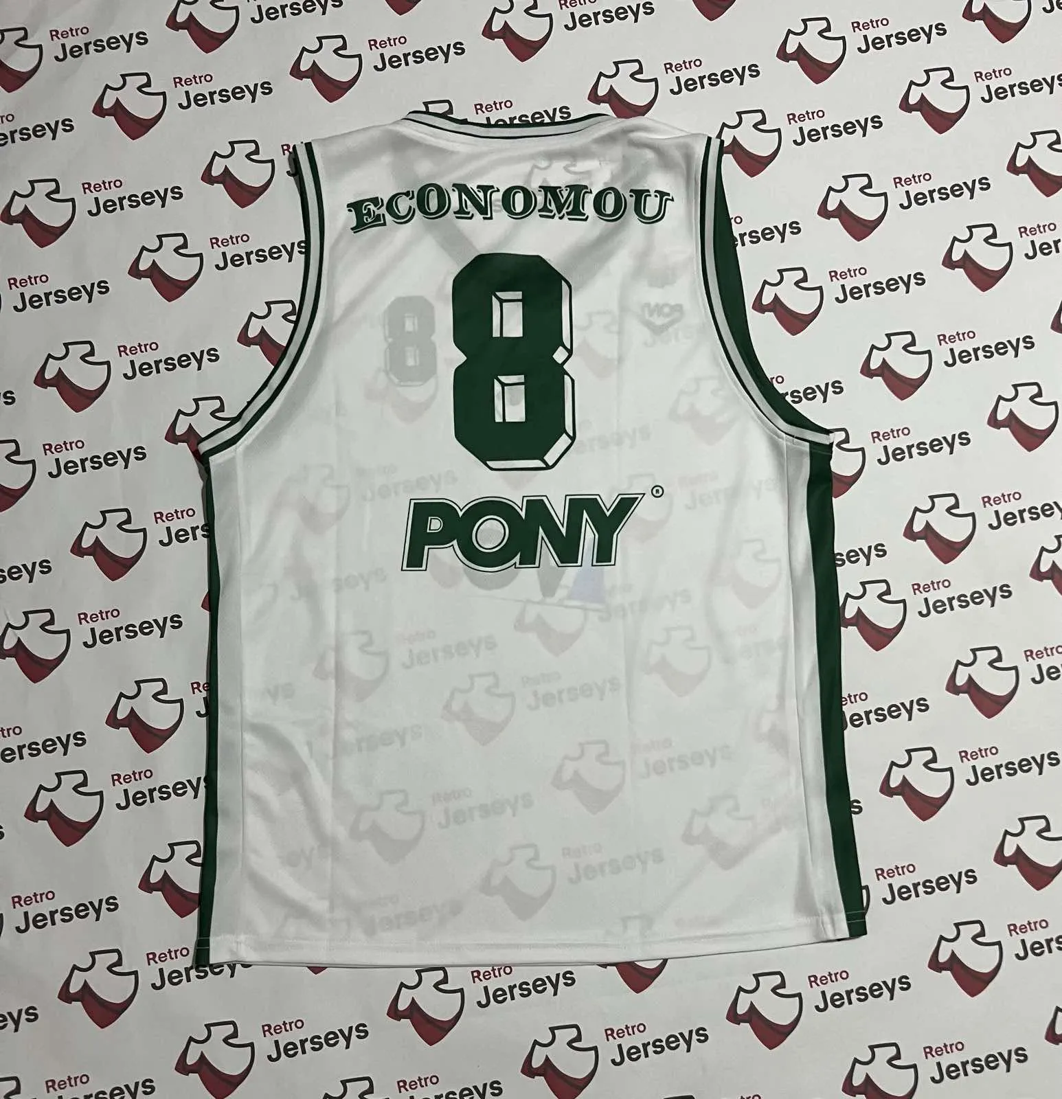 Panathinaikos Basketball Shirt 1997-1998 Home - Retro Jerseys, φανέλα Μπάσκετ Παναθηναϊκός