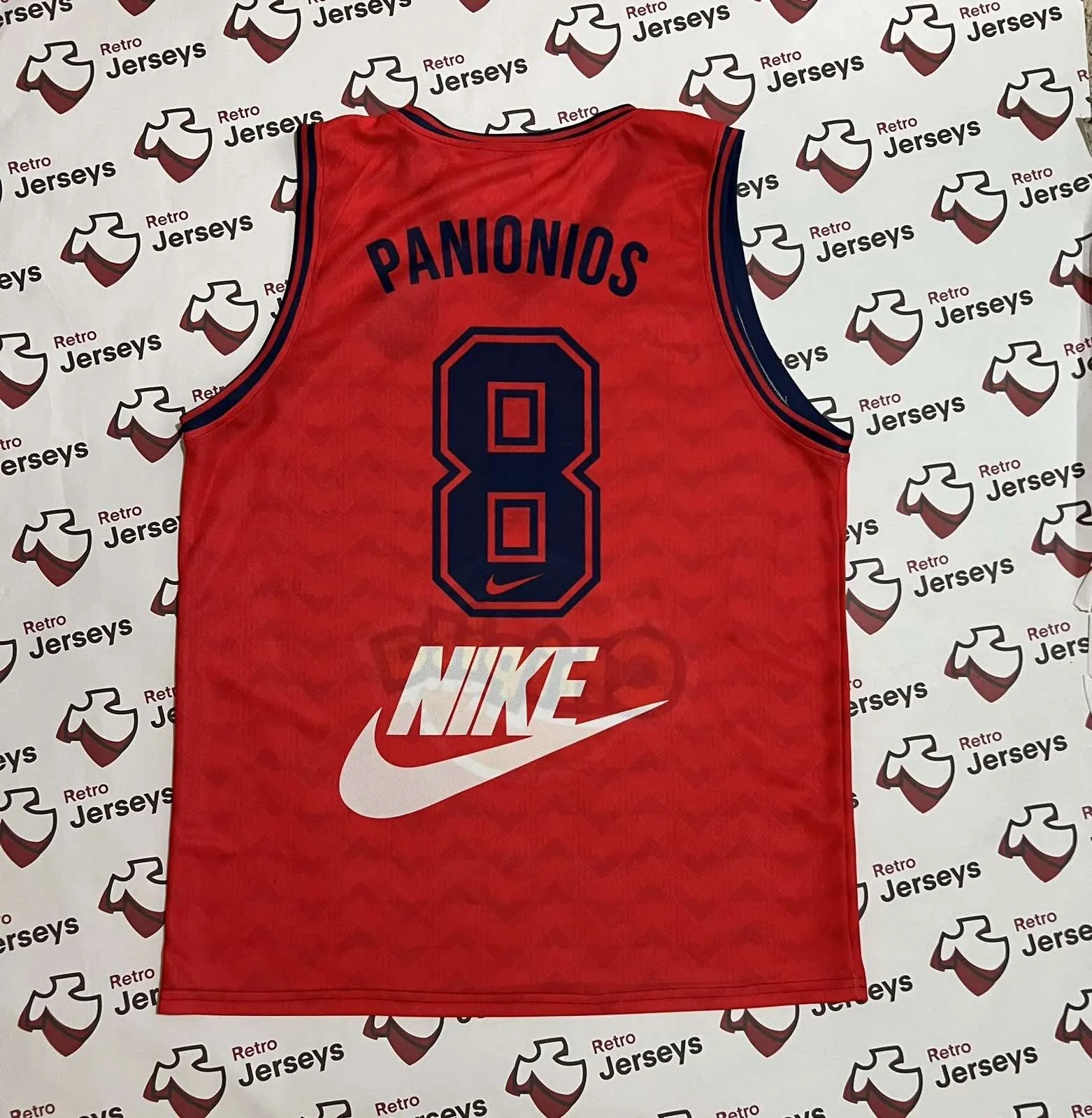 Panionios Athen Basketball Shirt 1980's Home - Retro Jerseys, φανέλα Μπάσκετ Πανιώνιος