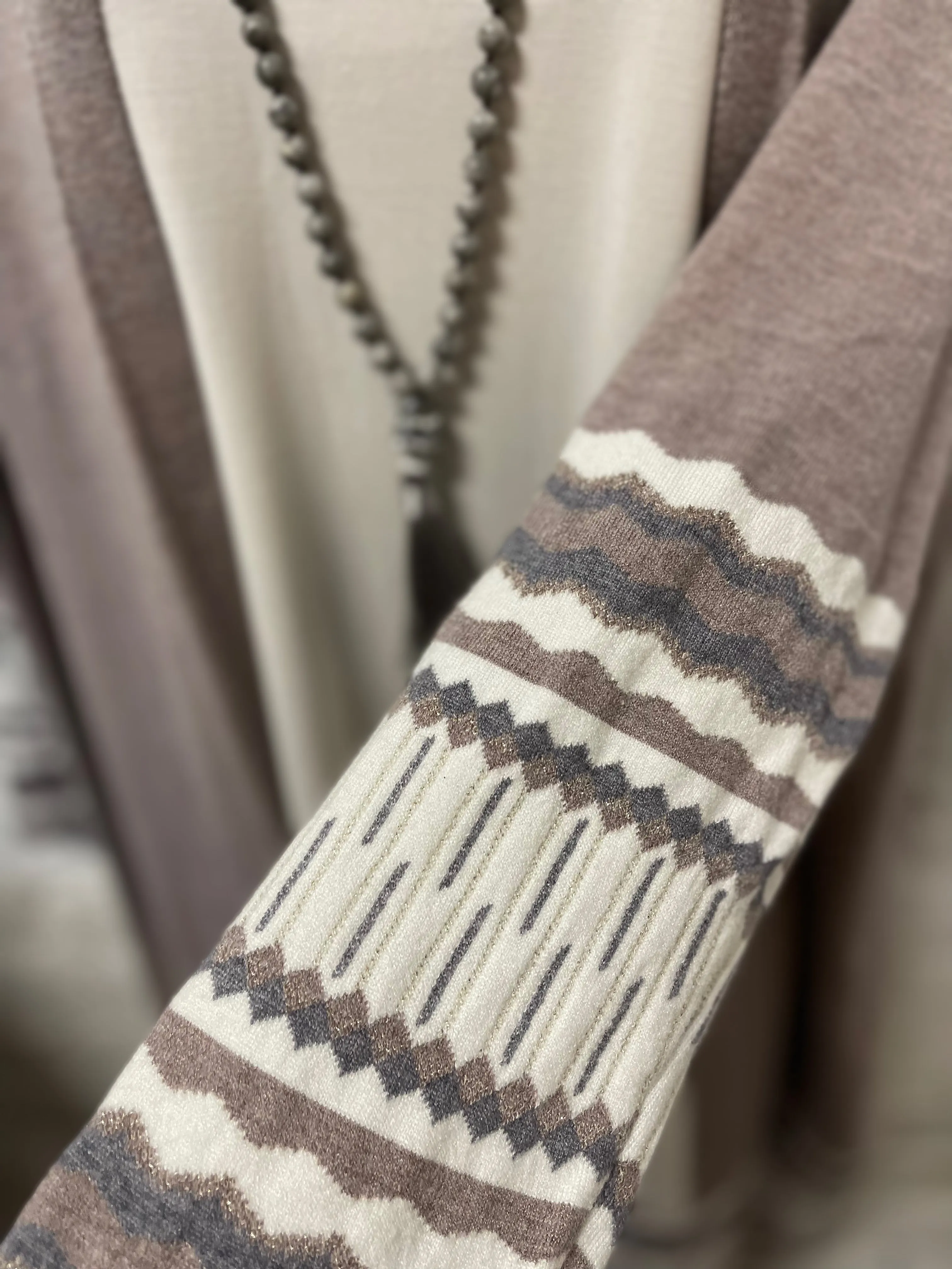Plus Size Open Front Knit Duster in Black or Taupe