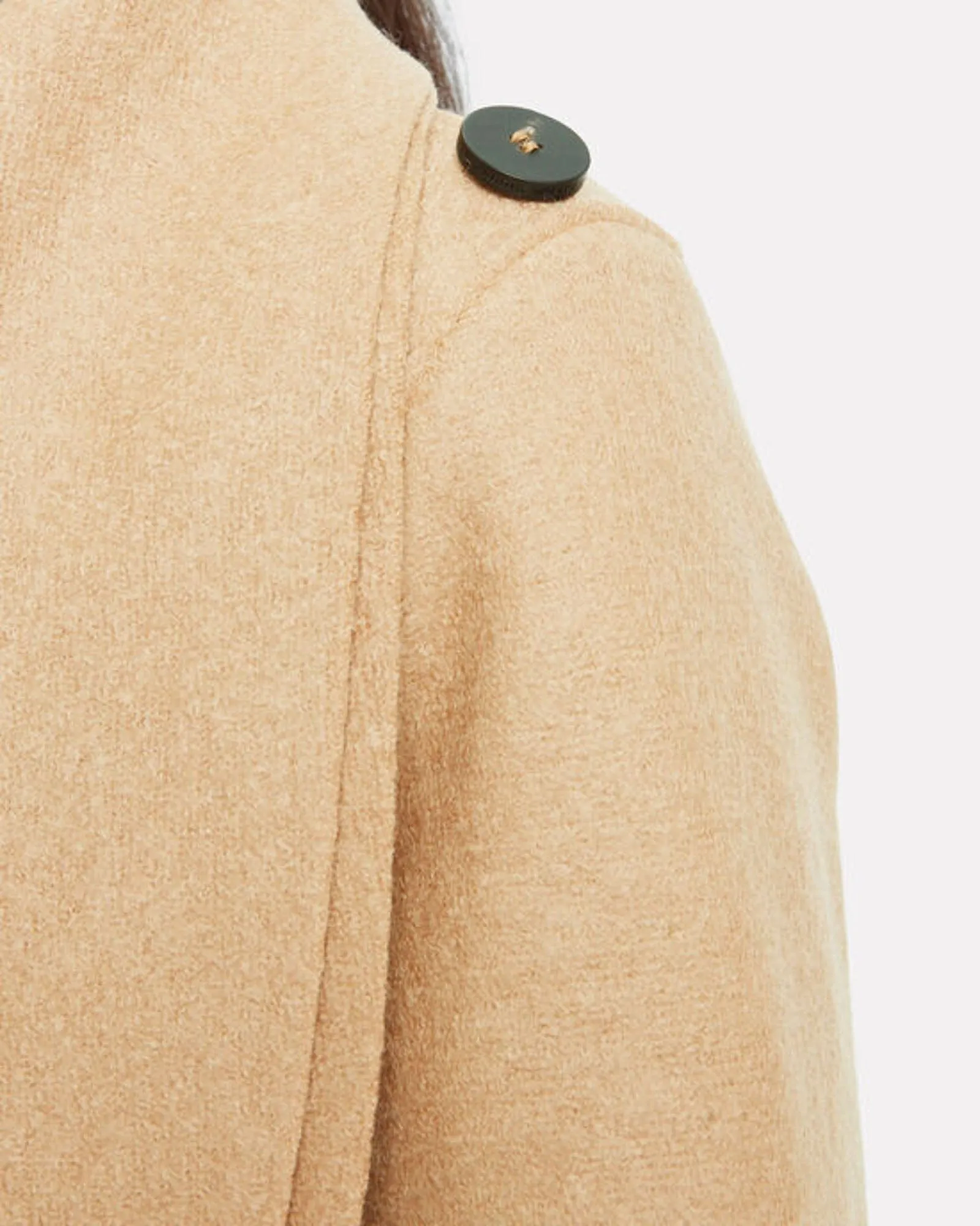 "Volcano Belted Pressed Wool" Coat
