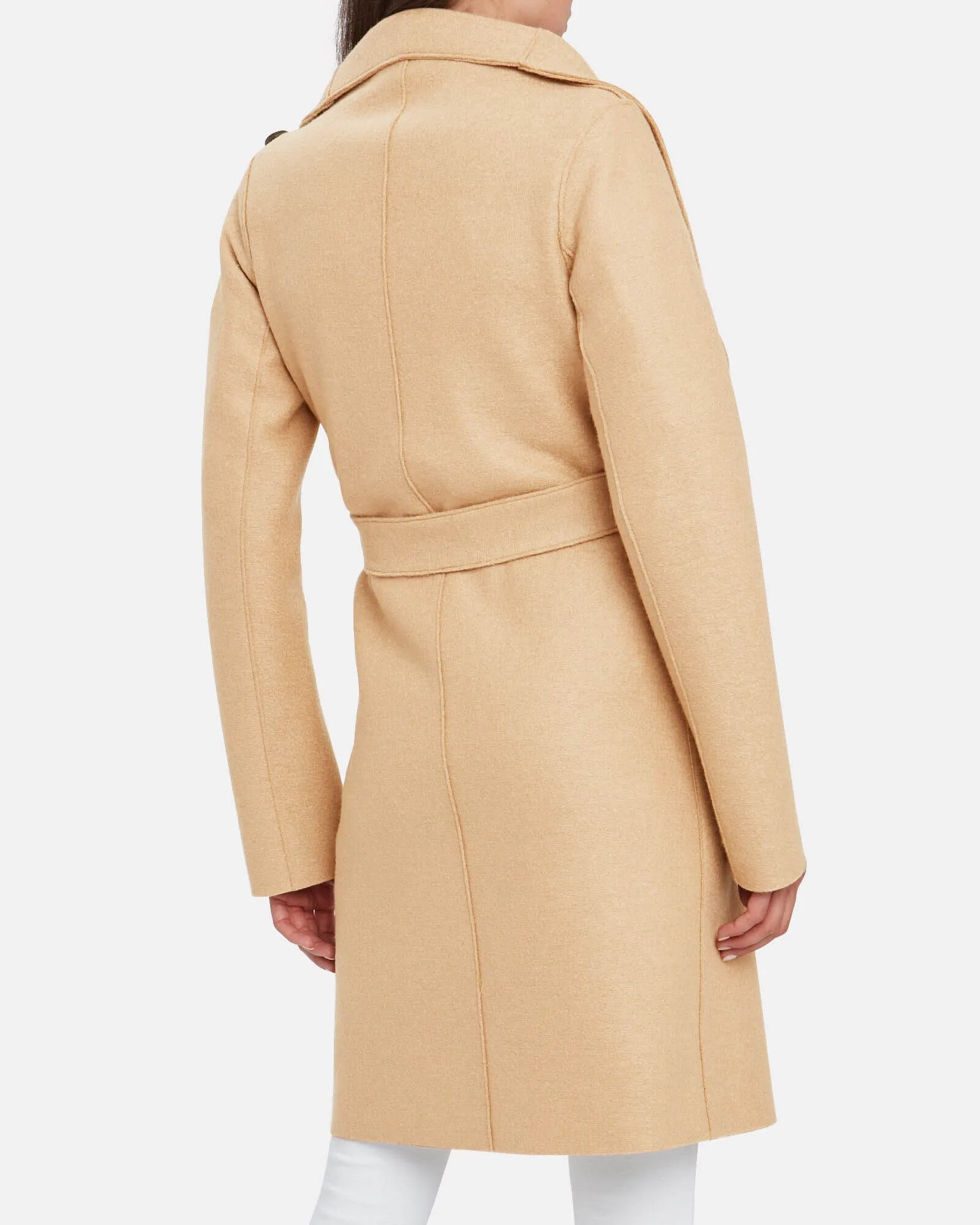 "Volcano Belted Pressed Wool" Coat