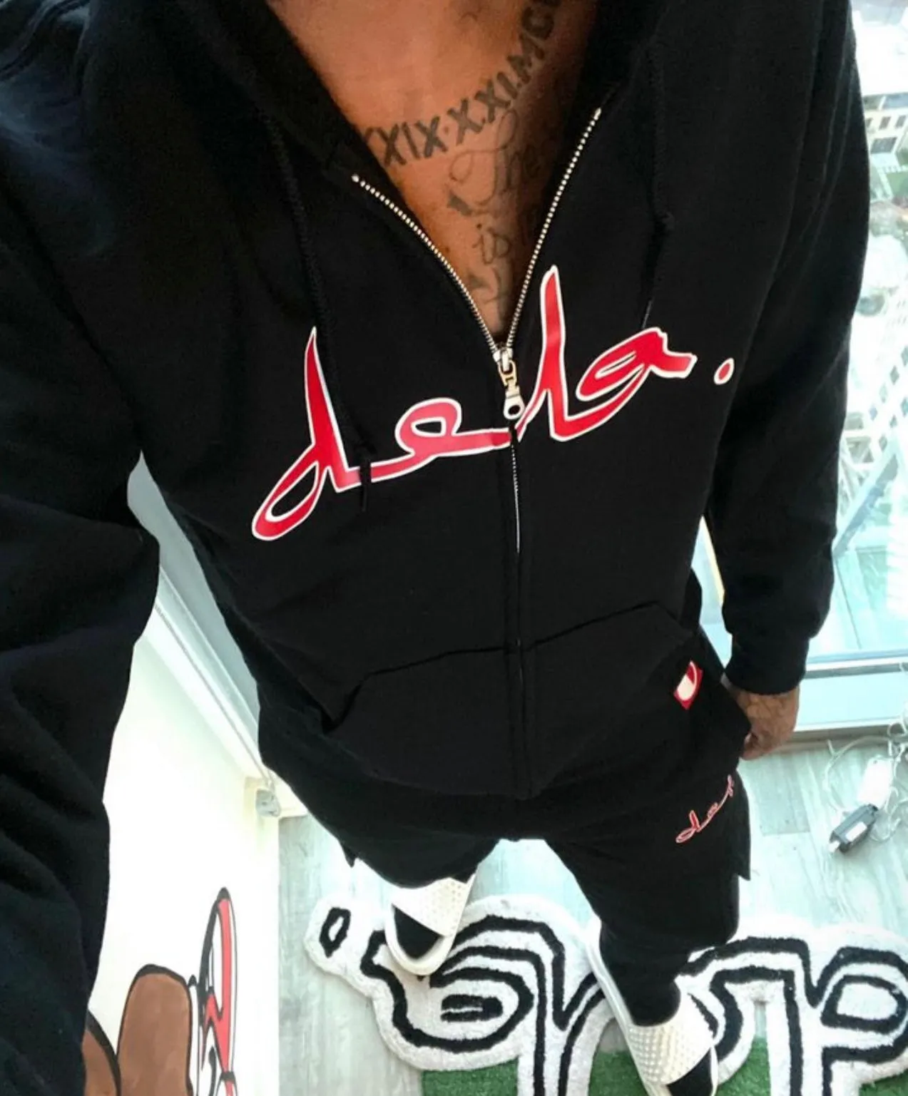 Red Zip Up