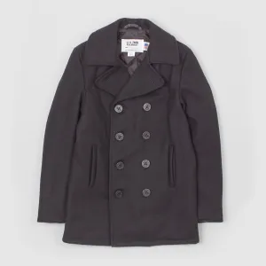 Schott Wool Navy Pea Coat
