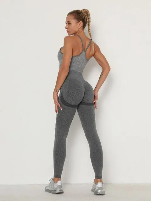 Sports Bra/Crop Top   Leggings Set