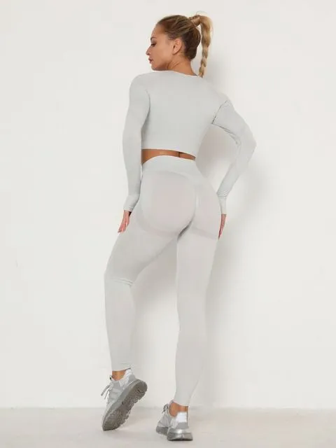 Sports Bra/Crop Top   Leggings Set