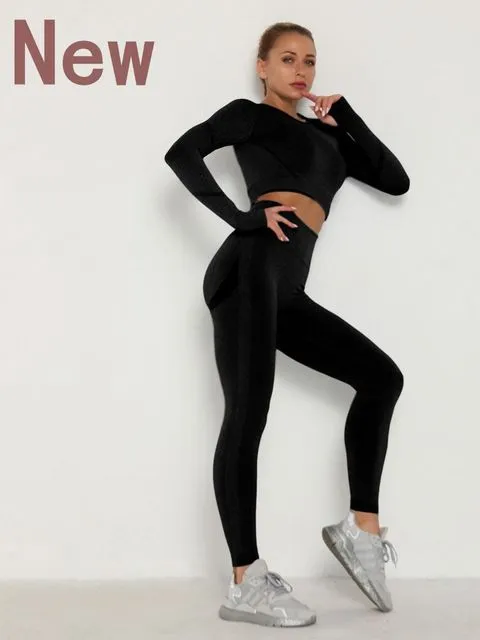 Sports Bra/Crop Top   Leggings Set