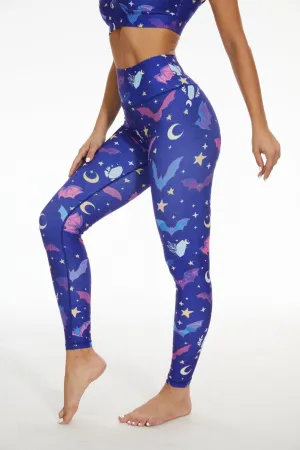 Starry Bat Waltz High-waisted Leggings