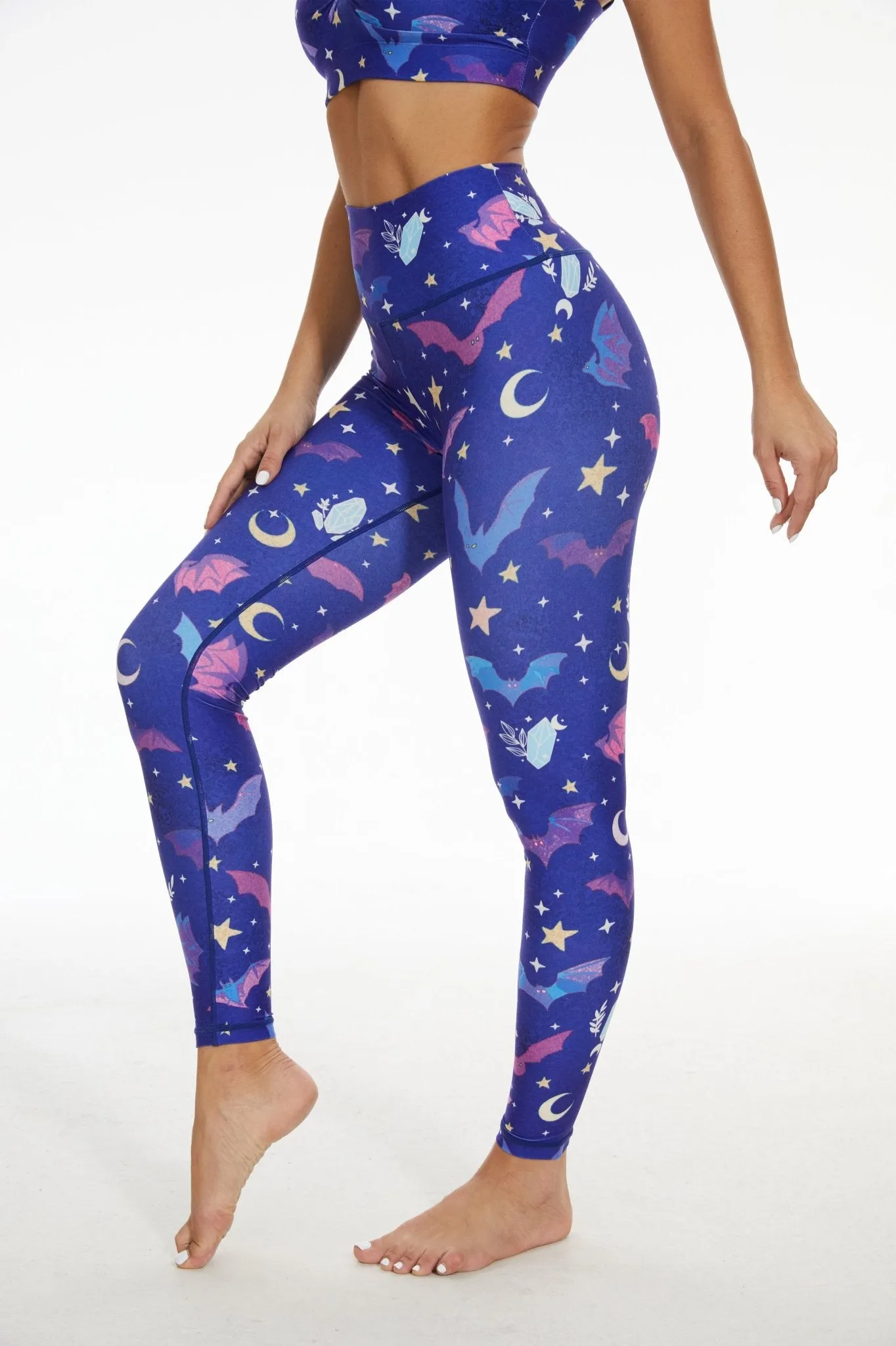 Starry Bat Waltz High-waisted Leggings