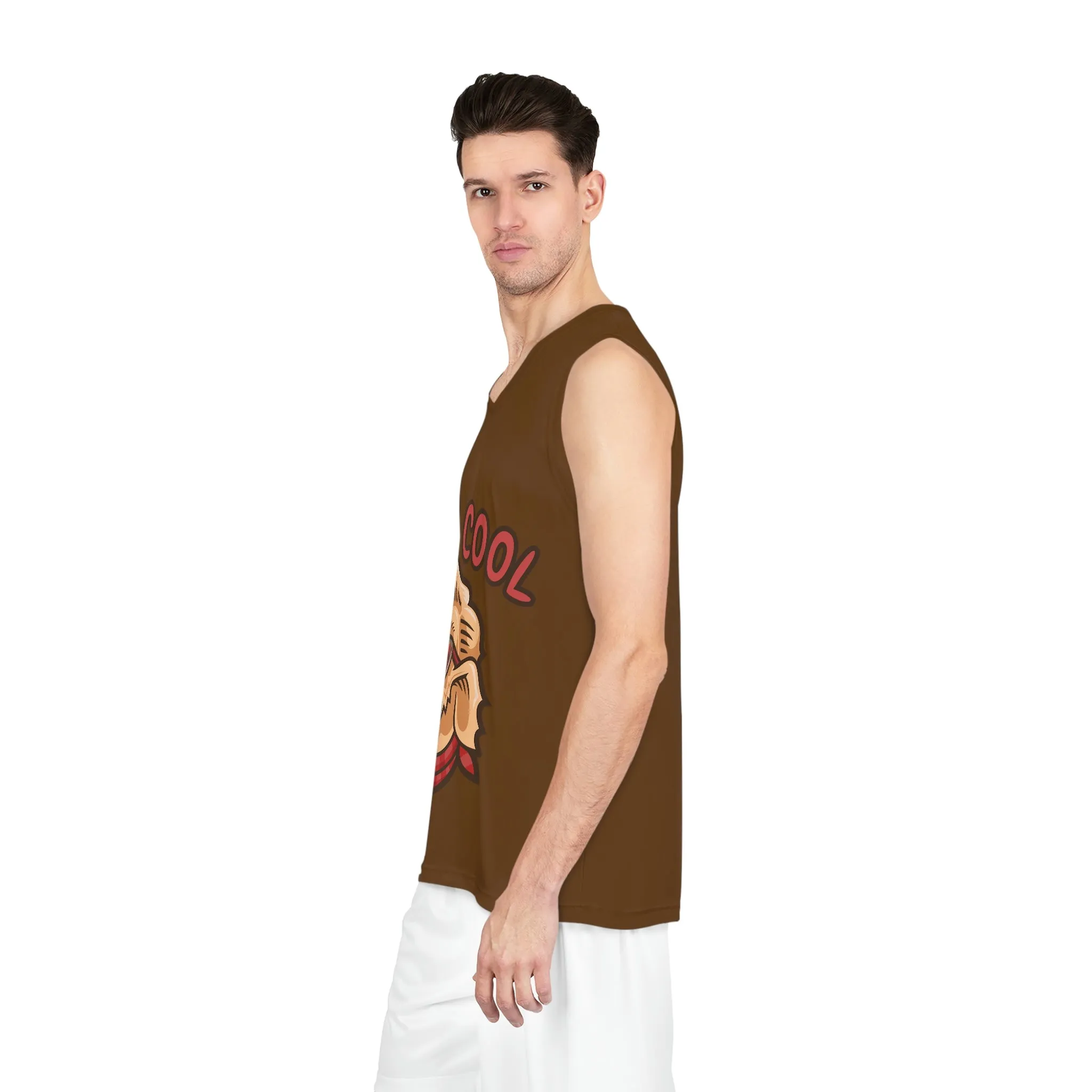 Stay Cool Dog POD Basketball Jersey (AOP)