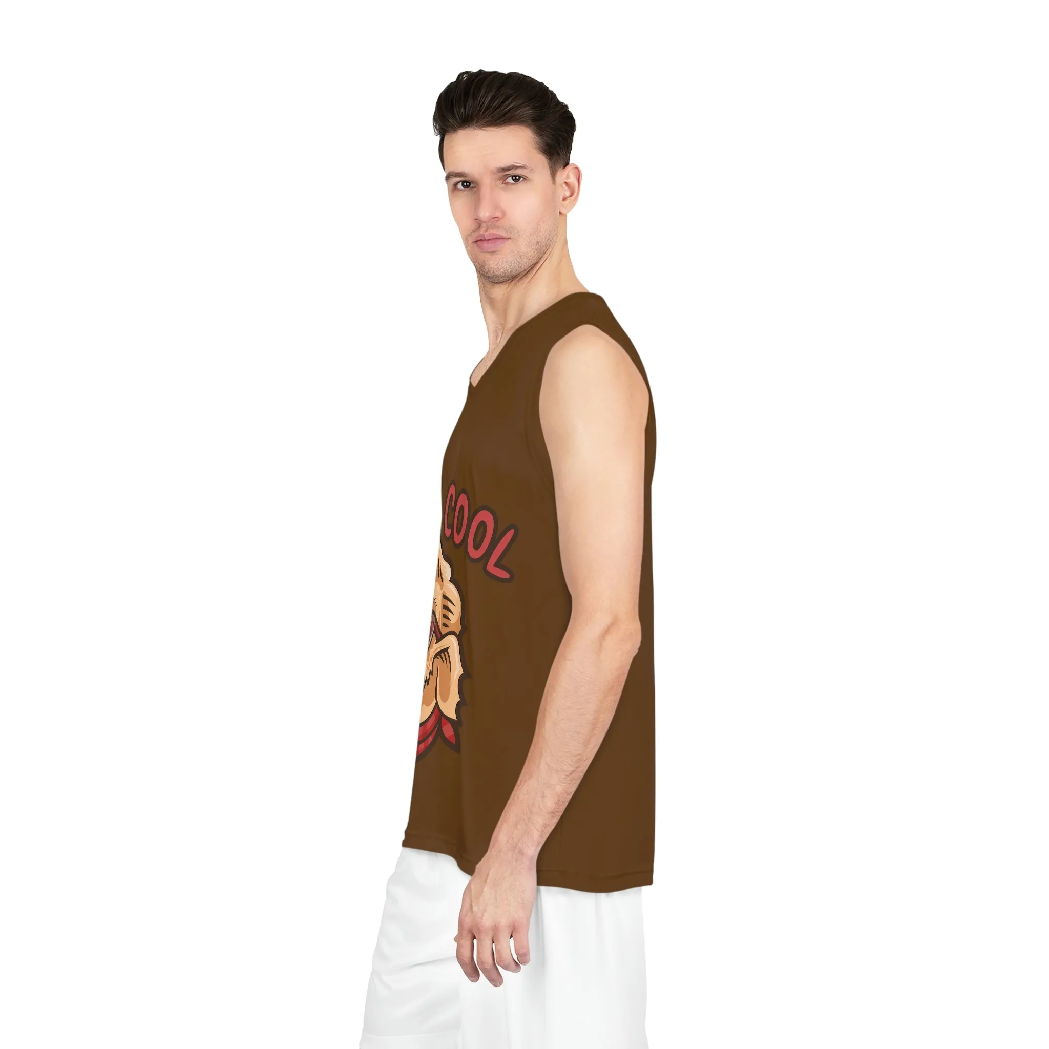 Stay Cool Dog POD Basketball Jersey (AOP)