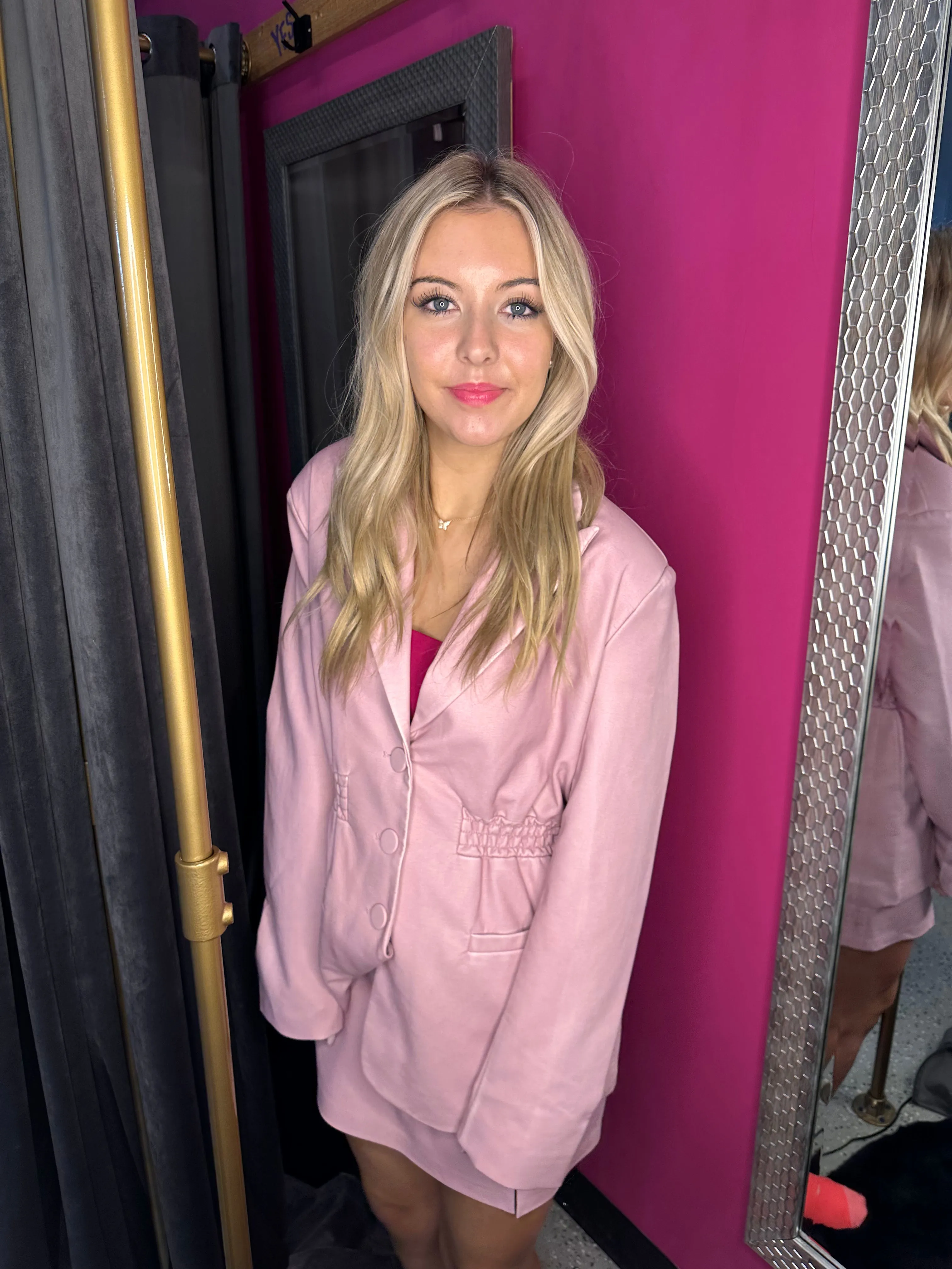 Steve Madden Friday Faux Leather Blazer