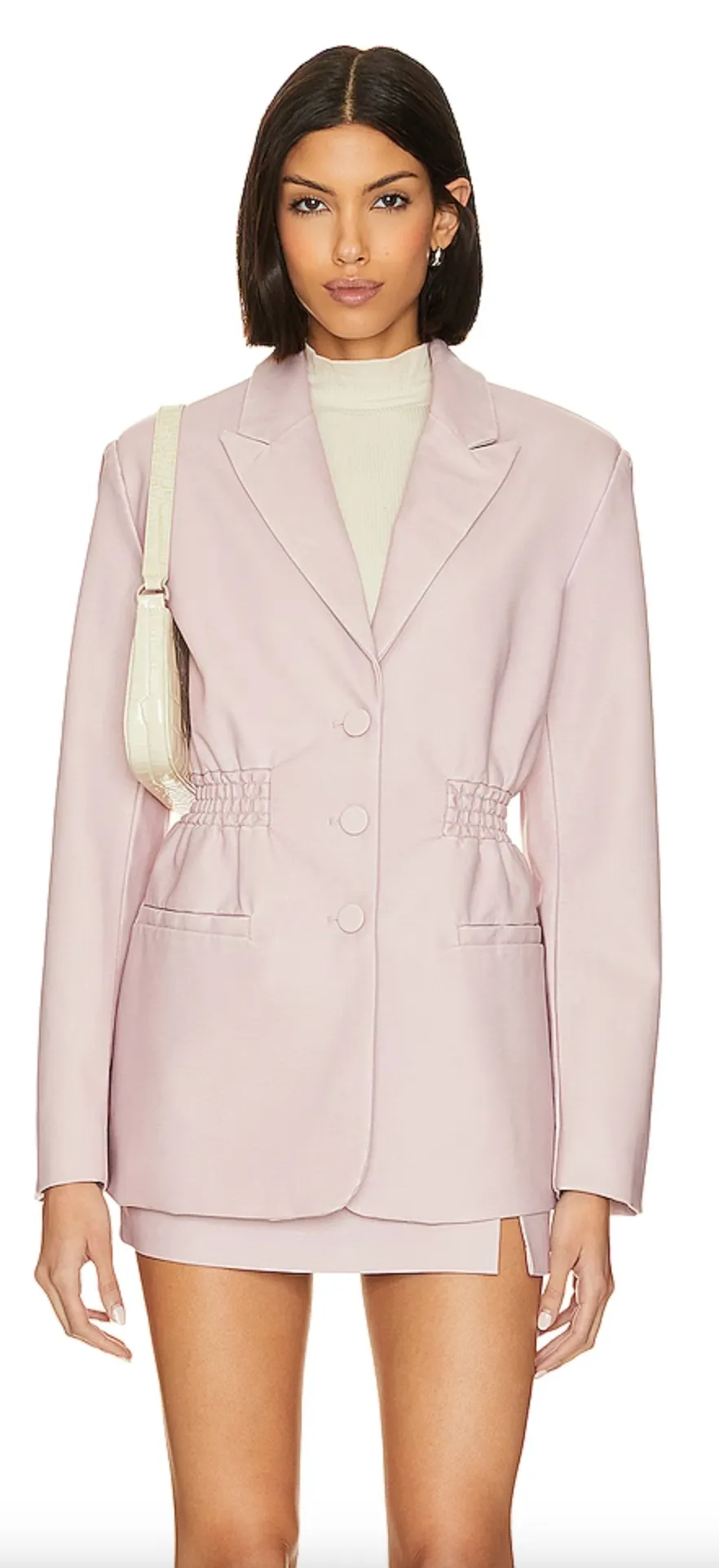Steve Madden Friday Faux Leather Blazer
