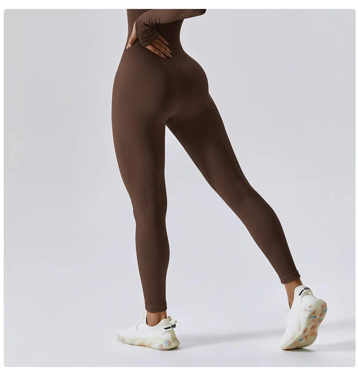 Tight Long-Sleeved Women's Bodysuit