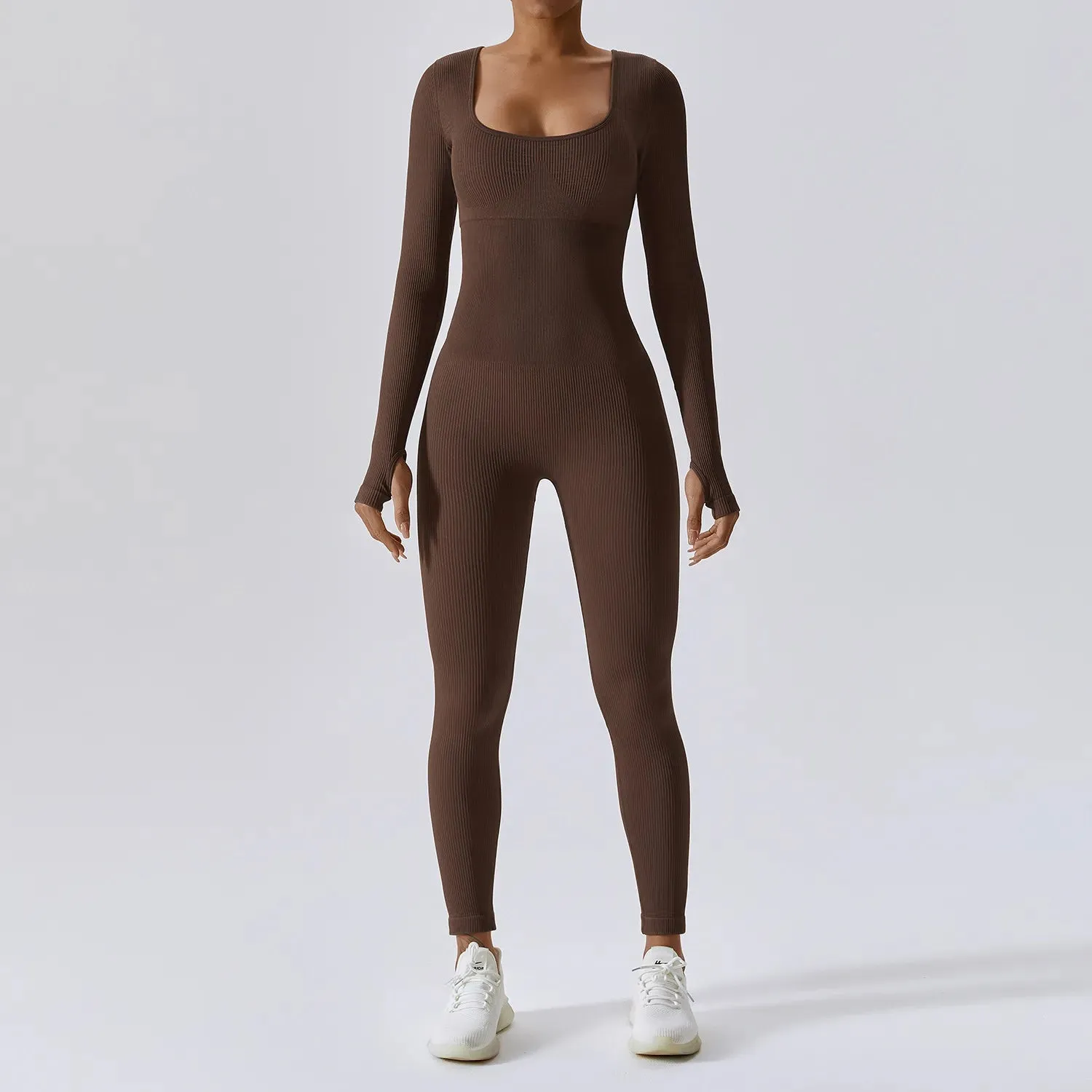 Tight Long-Sleeved Women's Bodysuit