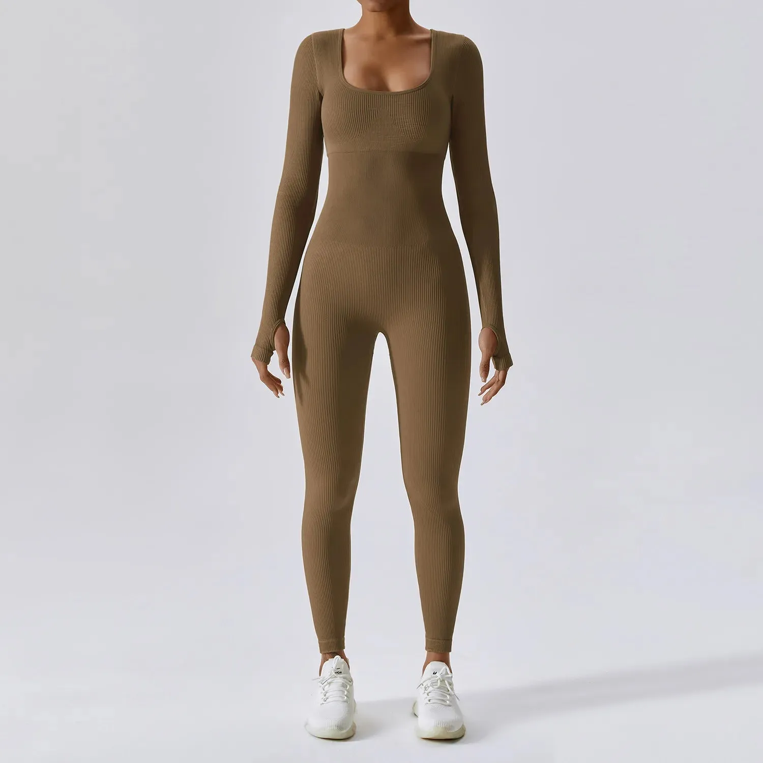 Tight Long-Sleeved Women's Bodysuit